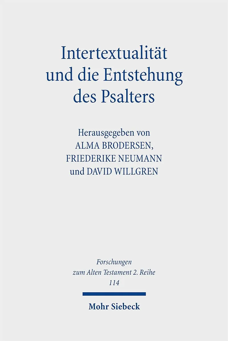 Intertextualität und die Entstehung des Psalters