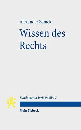E-Book (pdf) Wissen des Rechts von Alexander Somek