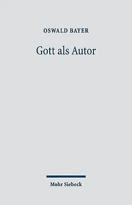 E-Book (pdf) Gott als Autor von Oswald Bayer