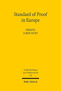 eBook (pdf) Standard of Proof in Europe de 