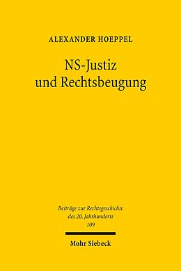 E-Book (pdf) NS-Justiz und Rechtsbeugung von Alexander Hoeppel