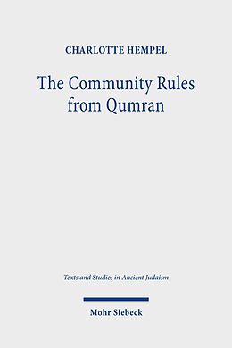 eBook (pdf) The Community Rules from Qumran de Charlotte Hempel