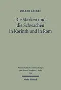 E-Book (pdf) Die Starken und die Schwachen in Korinth und in Rom von Volker Gäckle