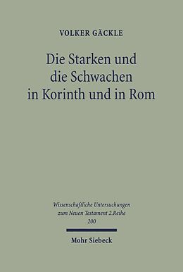 E-Book (pdf) Die Starken und die Schwachen in Korinth und in Rom von Volker Gäckle