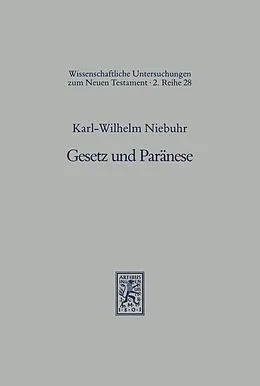 E-Book (pdf) Gesetz und Paränese von Karl-Wilhelm Niebuhr