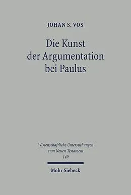 E-Book (pdf) Die Kunst der Argumentation bei Paulus von Johan Vos, Jonas, Stein