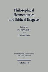 eBook (pdf) Philosophical Hermeneutics and Biblical Exegesis de 