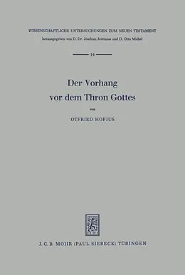 E-Book (pdf) Der Vorhang vor dem Thron Gottes von Otfried Hofius