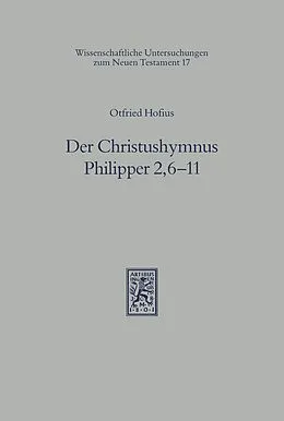 E-Book (pdf) Der Christushymnus Philipper 2,6-11 von Otfried Hofius