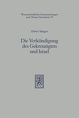 E-Book (pdf) Die Verkündigung des Gekreuzigten und Israel von Dieter Sänger
