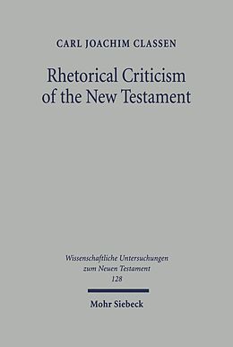 E-Book (pdf) Rhetorical Criticism of the New Testament von Carl J. Classen