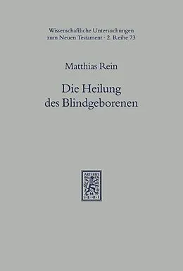E-Book (pdf) Die Heilung des Blindgeborenen (Joh 9) von Matthias Rein