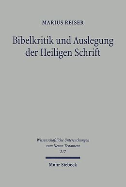 E-Book (pdf) Bibelkritik und Auslegung der Heiligen Schrift von Marius Reiser