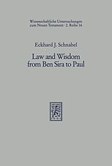 eBook (pdf) Law and Wisdom from Ben Sira to Paul de Eckhard J. Schnabel