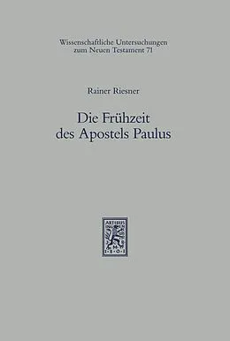E-Book (pdf) Die Frühzeit des Apostels Paulus von Rainer Riesner