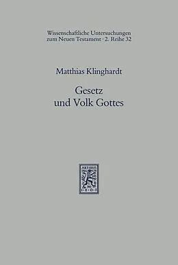 E-Book (pdf) Gesetz und Volk Gottes von Matthias Klinghardt
