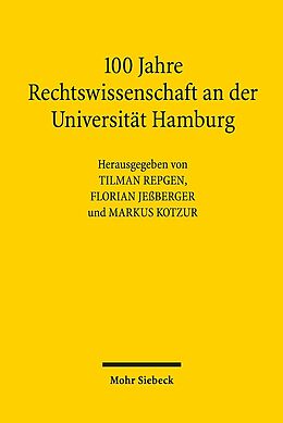 Fester Einband 100 Jahre Rechtswissenschaft an der Universität Hamburg von 