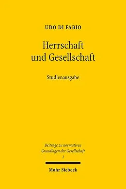 E-Book (pdf) Herrschaft und Gesellschaft von Udo Di Fabio