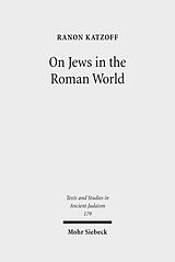 eBook (pdf) On Jews in the Roman World de Ranon Katzoff