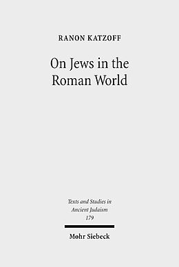 eBook (pdf) On Jews in the Roman World de Ranon Katzoff