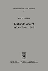 eBook (pdf) Text and Concept in Leviticus 1: 1-9 de Rolf P. Knierim