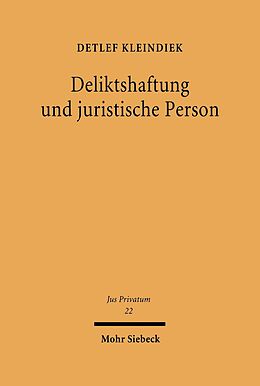 E-Book (pdf) Deliktshaftung und juristische Person von Detlef Kleindiek