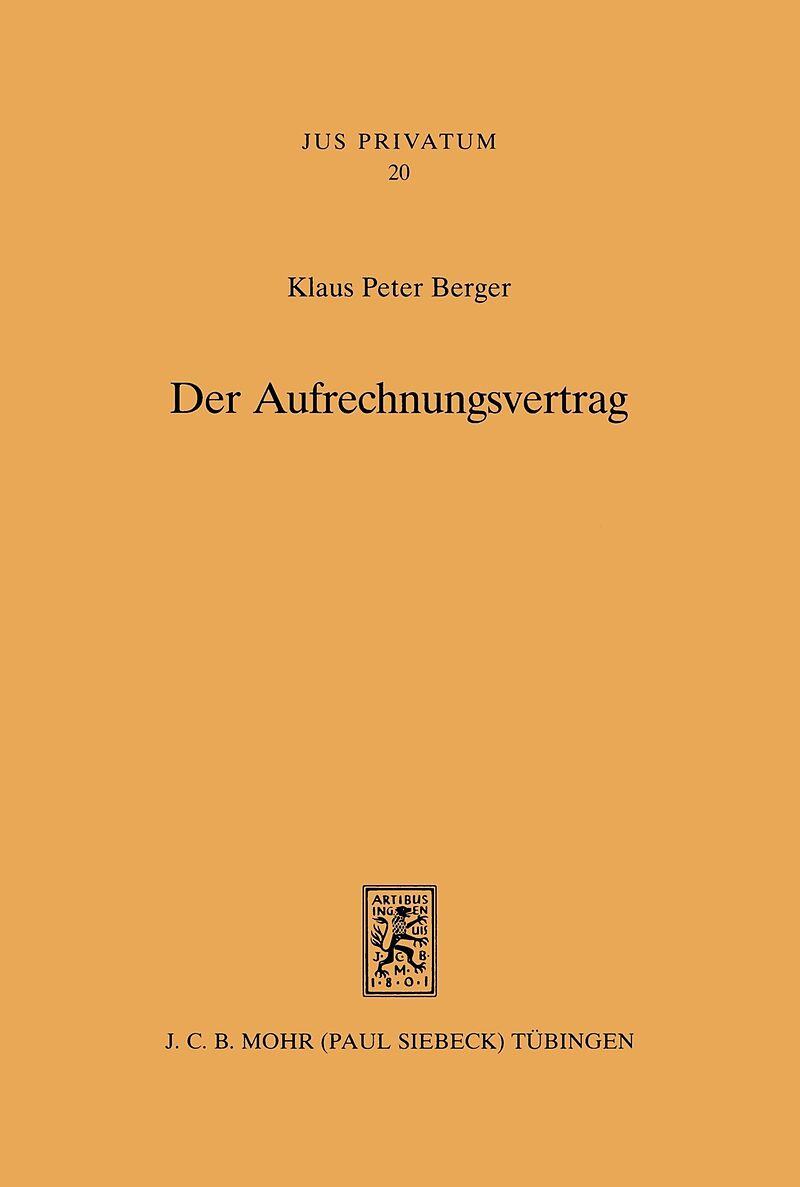 Der Aufrechnungsvertrag