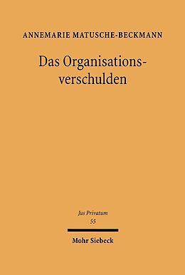 E-Book (pdf) Das Organisationsverschulden von Annemarie Matusche-Beckmann