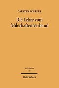 E-Book (pdf) Die Lehre vom fehlerhaften Verband von Carsten Schäfer