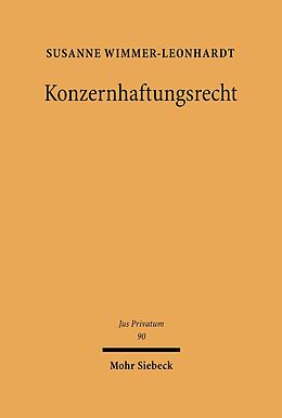 E-Book (pdf) Konzernhaftungsrecht von Susanne Wimmer-Leonhardt