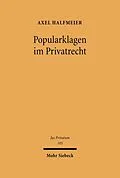 E-Book (pdf) Popularklagen im Privatrecht von Axel Halfmeier