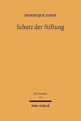 E-Book (pdf) Schutz der Stiftung von Dominique Jakob