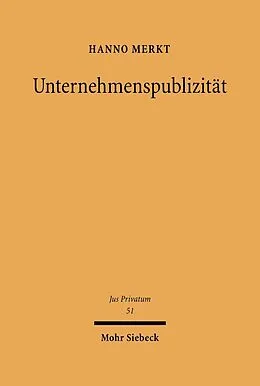 E-Book (pdf) Unternehmenspublizität von Hanno Merkt