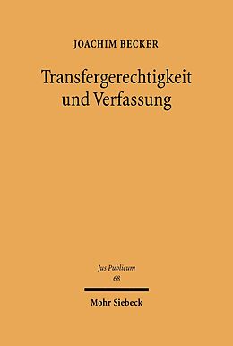 E-Book (pdf) Transfergerechtigkeit und Verfassung von Joachim Becker
