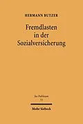 E-Book (pdf) Fremdlasten in der Sozialversicherung von Hermann Butzer