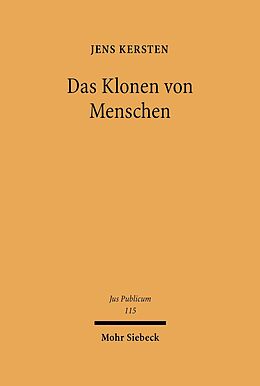 E-Book (pdf) Das Klonen von Menschen von Jens Kersten