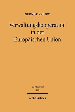 E-Book (pdf) Verwaltungskooperation in der Europäischen Union von Gernot Sydow