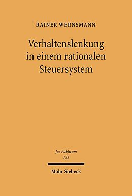 E-Book (pdf) Verhaltenslenkung in einem rationalen Steuersystem von Rainer Wernsmann