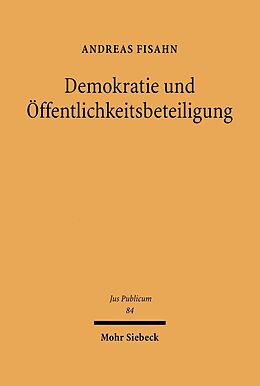 E-Book (pdf) Demokratie und Öffentlichkeitsbeteiligung von Andreas Fisahn