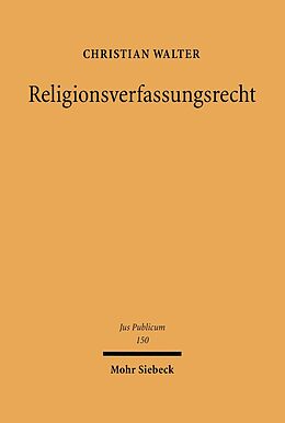 E-Book (pdf) Religionsverfassungsrecht von Christian Walter