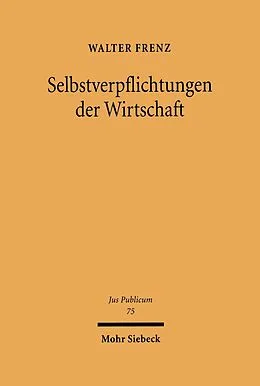 E-Book (pdf) Selbstverpflichtungen der Wirtschaft von Walter Frenz