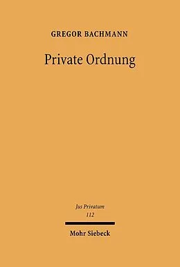 E-Book (pdf) Private Ordnung von Gregor Bachmann