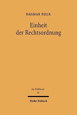 E-Book (pdf) Einheit der Rechtsordnung von Dagmar Felix