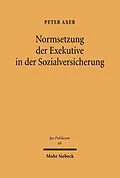 E-Book (pdf) Normsetzung der Exekutive in der Sozialversicherung von Peter Axer