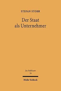 E-Book (pdf) Der Staat als Unternehmer von Stefan Storr