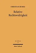 E-Book (pdf) Relative Rechtswidrigkeit von Christian Bumke