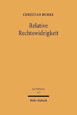 E-Book (pdf) Relative Rechtswidrigkeit von Christian Bumke