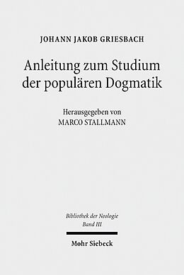 E-Book (pdf) Anleitung zum Studium der populären Dogmatik von Johann Jakob Griesbach