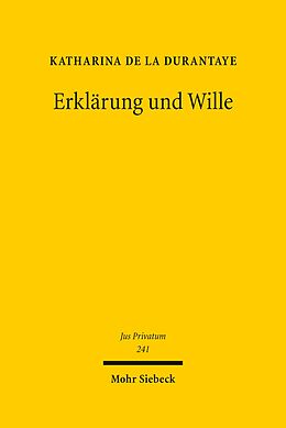 E-Book (pdf) Erklärung und Wille von Katharina de la Durantaye