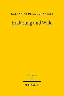 E-Book (pdf) Erklärung und Wille von Katharina de la Durantaye